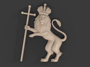модель льва на гербе Владимира